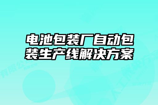 電池包裝廠(chǎng)自動(dòng)包裝生產(chǎn)線(xiàn)解決方案